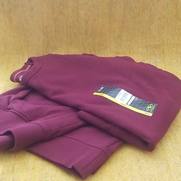 Fleece Jogger Suit Burgundy - Picture 3 of 3
